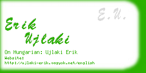 erik ujlaki business card